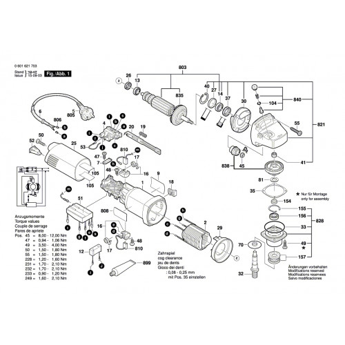 Запчасти для штробореза Bosch GNF 35CA